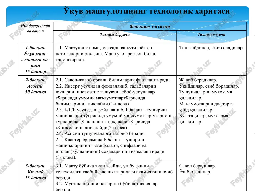 ransheyasiz drenaj quruvchi bdm-251, bdm-252 markali mashinalar deb yuritildi. bu mashinalar uncha qattiq bo'lmagan (і,іі gurux) gruntlarda hamda er osti suvlarining sathi er sirtidan 2,0…2,5m da bo'lgan sharoitda qo'llaniladi. transheyasiz bdm-251 markali drenaj yotqizuvchi mashinaning umumiy ko'rinishi. bu mashina quyidagi asosiy qismlardan tashkil topgan: mashina bazasi, pog'onali ish jihozi, ish jihozini tortuvchi rama, ish jihozini ko'tarib, tushiruvchi gidrotsilindr, o'ralgan plastmass quvurlarini tarqatuvchi g'altak, drenaj (plastmassa quvurni qamrab olgan sizdirgich) yotqizuvchi quti, tayanch g'ildiraklaridan tashkil topgan. md— 12rusumli drenaj quruvchi mashinaning texnik ko'rsatkichlari: i toifadagi gruntlardagi ish unumdorligi, m/soat………………………..1000 kovlash chuqurligi, m: mineral gruntlarda…………………………1,6 m.gacha trofli gruntlarda…………………………..1,9 m.gacha kovlanadigan tirqish eni, m …………………0,2 chetki o'lchamlari, mm……………13210x3220x4530 massasi, kg …………………………………33000 mashinaning ishlatish texnologiyasi quyidagilarni o'z ichiga oladi: - maxsus yo'lakka drenaj mashinasini olib kelib, drenaj nishabligiga qarshi yo'nalishda o'rnatiladi; - mashinaning qazuvchi ish jihozi erga tekkunga qadar tushirilib, mashinaga ishchi tezlik beriladi va ish jihozi loyihadagi chuqurlikgacha tushiriladi; - mashina 3…4m masofani …