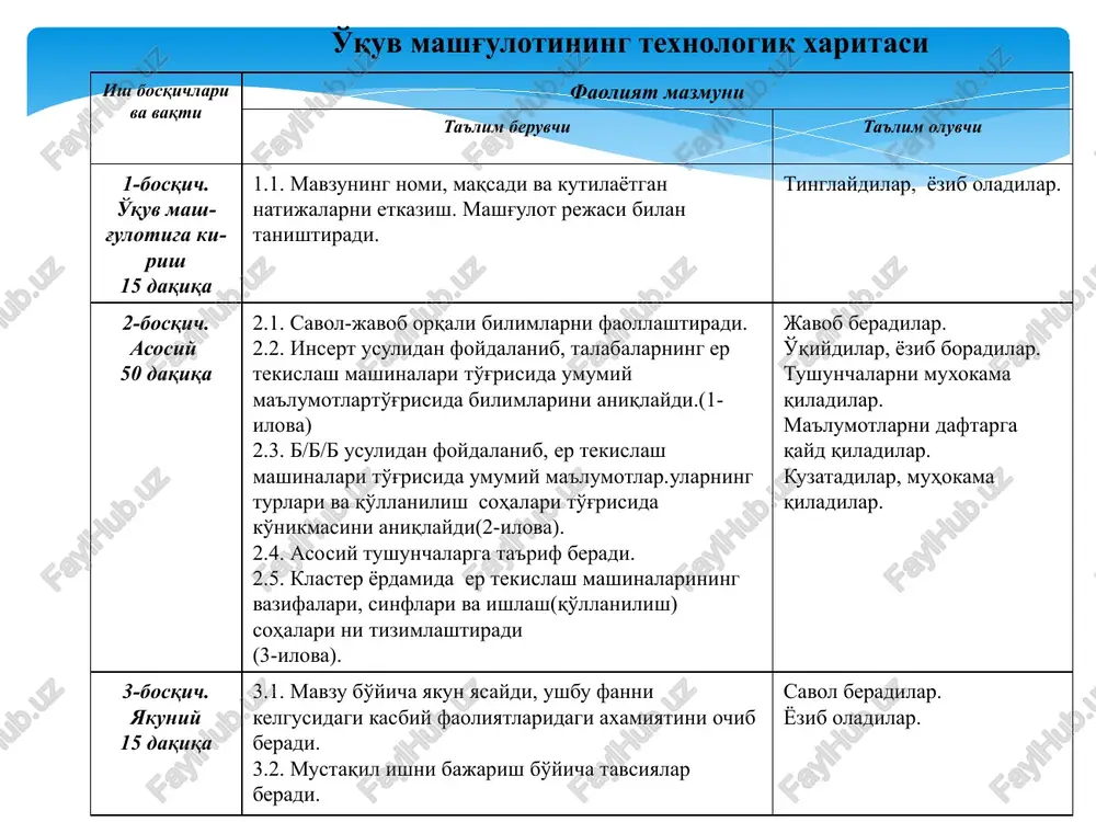 tuproq uyumlaridan pushtalar hosil qilish va ularni yoyish.ma'lumki, er maydonlarining relefi notekis bo'lib, ular dunglik va chuqurliklardan iborat. ularning holati maxsus xaritalarda ko'rsatiladi . egri chiziqli shaklning ichki tomoniga yo'naltirilgan chiziq chuqurlikni , tashqi tomoniga yo'naltirilgan chiziq esa do'nglikni ifodalaydi. erlarni tekislash ikki bosqichda olib boriladi. birinchisi dag'al tekislash bo'lib, unda do'ngliklarni chuqur joylarga surish; agar surish masofasi 100 m gacha bo'lsa buldozer, 100 m dan ortiq bo'lsa skreperlar yordamida amalga oshiriladi. ikkinchi bosqichda kapital tekislash jarayoni amalga oshtriladi. butkul (kapital) tekislashda bazasi kengaytirilgan bir yoki birnechta maxsus cho'michga ega bo'lgan mashinalardan foydalaniladi. maydon relefini aniqlovchi sxema: a-chuqurlik; b-do'nglik. er tekislashning ish jarayoni: ch-maydonning chuqurlik qismi; d-maydonning do'nglik qismi; t-tekislangan maydon; 1-ish jihozining old g'ildiragi; 2-ferma; 3-maxsus cho'mich; 4-ish jihozi-ning orqa g'ildiragi. erlarni butkul (kapital) tekislashda maxsus cho'michli bazasi uzay-tirilgan mashinalar qo'llaniladi. bu mashinalarning ish jihozi traktorga tirkama yoki yarim tirkama holda ulanadi. ish jihozi, old va orqa g'ildiraklarga o'rnatilgan …