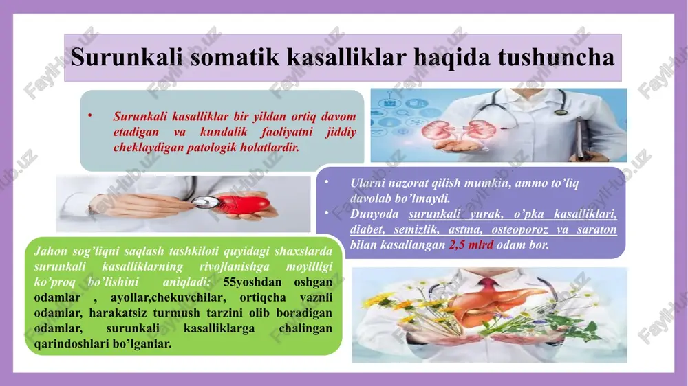 toʻqima rivoj-lanishi, shu sohalarda xolesterin va boshqa moddalar yigʻilishi a. paydo boʻlishiga olib keladi. bu arterial qon bosimining kutarilishi yoki arterial giperten-ziyaga (qarang qon bosimi) bevosita bogʻliq. a. avj olishiga sabab boʻladigan kasalliklardan biri qandli diabetdir. yurak yetishmovchiligi - bu yurakning nasos funksiyasining yomonlashishi natijasida kelib chiqadigan sindrom. bunday holat yurakning butun tanani normal qon bilan ta'minlay olmasligiga olib keladi. oziq moddalar va kislorod aylanishining buzilishi kelib chiqadi va qonning turg'unligi paydo bo'ladi. ushbu patologiya o'tkir va surunkali bo'lishi mumkin. o'tkir yurak yetishmovchiligining asosiy sabablariga quyidagi kasalliklar kiradi:o'pka arteriyalarining tromboemboliyasi;miokard infarkti;chf dekompensatsiyasi; yurak tamponadasi;o'tkir klapan yetishmovchiligi;yurak ritmining buzilishi va yurak mushagining shikastlanishi ham kasallikni keltirib chiqarishi mumkin. o'tkir koronar sindrom - yurakka qon oqimining to'satdan kamayishi bilan bog'liq bo'lgan bir qator kasalliklarni tavsiflash uchun ishlatiladigan atama. o'tkir koronar sindrom ko'pincha ko'krak qafasidagi kuchli og'riq yoki noqulaylikni keltirib chiqaradi. bunday holatda shoshilinch tibbiy yordam, tezkor tashxis va to'g'ri yordam kerak. davolash …