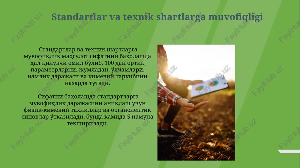 qishloq xo'jaligi mahsulotlarini sifatini baholash usullari - Page 3