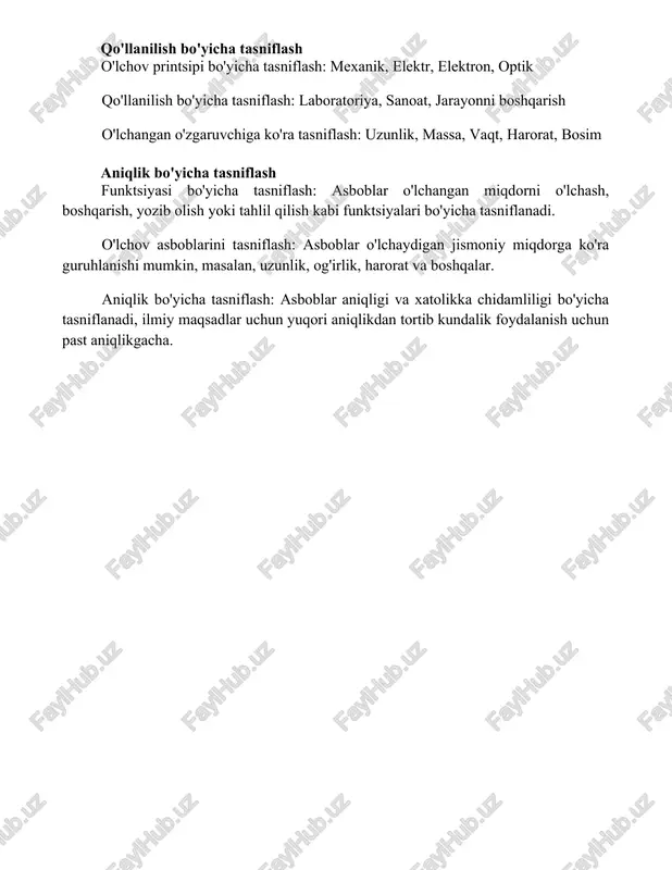 nilishi va chegaralarini batafsil tasniflaydi. 2. **"asbob-uskunalar va oʻlchovlar"**, a.k. sawhney (2014)