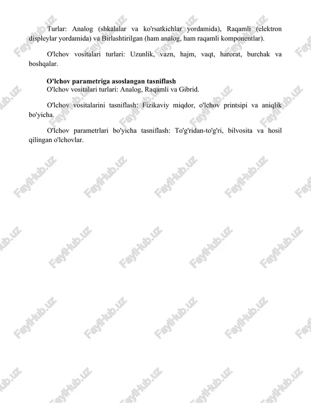 gan adabiyotlar 1. milliy standartlar va texnologiyalar instituti (nist). (2023). o'lchov fanlari. https://www.nist.gov/measurement-science manbaidan olingan. 2. iso. (2023). o'lchov bilan bog'liq iso standartlari. https://www.iso.org/search.html?q=measurement manbaidan olingan. 3. xalqaro og'irliklar va o'lchovlar byurosi (bipm). (2023). xalqaro birliklar tizimi (si). https://www.bipm.org/en/measurement-units/ manbaidan olingan. 4
