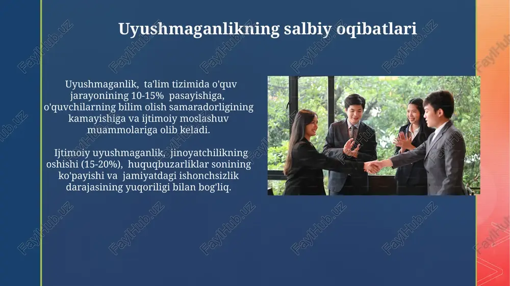 hni o‘z ichiga oladi. jamiyatning rivojlanishi normativ hujjatlarning samaradorligi va fuqarolarning ularga bo'lgan ishonchi 50% gacha norasmiy normalarning rasmiy normalarga mos kelishi bilan belgilanadi, bu jamiyatdagi huquqiy madaniyatni yuksaltiradi. 2023 yilgi tadqiqotlar ko'rsatishicha, jamiyatdagi ijtimoiy kapitalning 60% dan ortig'i rasmiy va norasmiy normalar o'rtasidagi muvozanatga bog'liq bo'lib, bu inson kapitaliga ijobiy ta'sir ko'rsatadi. norasmiy me'yorlarning roli norasmiy me'yorlar, masalan, odob-axloq qoidalari yoki mahalliy urf-odatlar, shaxslararo munosabatlarni mustahkamlashda va 2-3 avlod davomida saqlanib qoladigan an'analarni yaratishda muhim rol o'ynaydi. rasmiy va norasmiy me'yorlarning o'zaro ta'siri natijasida yuzaga keladigan konfliktlarning 50% dan ortig'i ijtimoiy tartibsizliklar va noaniqliklarga olib kelishi mumkin, shuning uchun ularni uyg'unlashtirish zarur. kelajakdagi istiqbollar iqtisodiy rivojlanishning 20% ga yaqini rasmiy va norasmiy qoidalar o'rtasidagi uyg'unlikka bog'liq, bu esa investitsiyalarni jalb qilish va biznesni rivojlantirishga ijobiy ta'sir ko'rsatadi. kelajakdagi samarali davlat boshqaruvi rasmiy siyosatni norasmiy amaliyot bilan muvozanatlashtirishga, ya'ni 5 yillik rivojlanish strategiyalarida 10% masalani jamiyat fikriga moslashtirishga asoslanadi. e'tiboringiz …