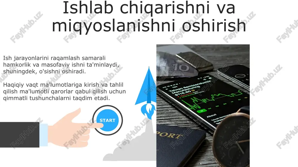 liyaviy operatsiyalarni xavfsizlik, shaffoflik va samaradorlik jihatlarini oshiradi. blokcheyn texnologiyasi moliyaviy operatsiyalarni xavfsizlik, shaffoflik va samaradorlik jihatlarini oshiradi. jarayonlarni avtomatlashtirish aniqlikni oshirish va xatolarni kamaytirish. samaradorlikning oshishi va xarajatlarni tejash. yaxshilangan hamkorlik & muloqot yaxshilangan muloqot va hamkorlik, bo'limlar o'rtasidagi to'siqlarni yo'q qiladi va jamoa ishlarini yaxshilaydi. real vaqt ma'lumotlariga kirish yaxshiroq qaror qabul qilish va moliyaviy shaffoflikni yaxshilash imkonini beradi. e'tiboringiz uchun rahmat @taqdimot_robot image5.jpg image6.jpg image7.jpg image8.jpg image9.jpg image10.jpg image11.jpg image12.jpg image13.jpg image14.jpg image15.jpg image16.jpg image17.jpg image18.jpg image19.jpg image20.jpg image21.jpg image1.jpeg image2.jpeg image3.jpeg image4.jpeg