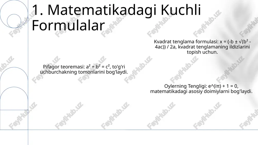 teng kuchli formulalariga doir tenglamalar - Page 3