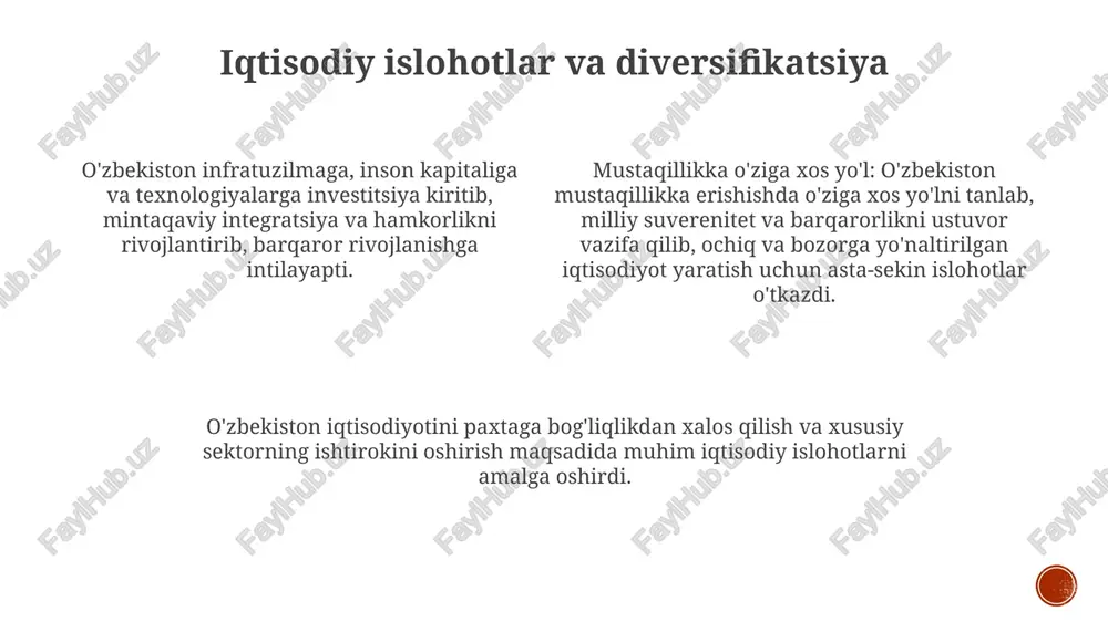 o'zbekistonning o‘ziga xos istiqlol va tarqqiyot yo‘li - Page 3