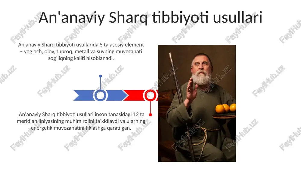 tda an'anaviy sharq tibbiyoti usullarining qo'llanilishi tibbiyotda falsafa va dinning roli yunon-rim tibbiyoti an'analari bilan birgalikda, islom dunyosidagi 100 dan ortiq olimlar tibbiyot kanonlari (canon of medicine) kabi asarlar yaratdilar, ular falsafiy va diniy tushunchalar bilan boyitilgan. tibbiyotda 5 dan ortiq asr davomida islom falsafasi va diniy qarashlar inson tanasi va salomatligi haqidagi bilimlarni shakllantirishda muhim rol o'ynagan. sharq tibbiyotining kelajagi o'simliklar va tabiiy mahsulotlarga asoslangan 500 dan ortiq yangi dorilarni ishlab chiqarish bo'yicha klinik tadqiqotlar sharq tibbiyoti kelajagini shakllantirishda muhim rol o'ynaydi. an'anaviy sharq tibbiyoti usullarini zamonaviy ilmiy yondashuvlar bilan birlashtirish natijasida bemorlarning 80% da davolanish samaradorligi sezilarli darajada oshishi mumkin. sharq tibbiyotida dorivor o'simliklarning roli sharq tibbiyotida 5000 dan ortiq dorivor o'simliklar qo'llanilgan bo'lib, ularning tarkibidagi faol moddalarni aniqlash va ularning terapevtik ta'sirini o'rganish hozirgi kunda ham davom etmoqda. an'anaviy sharq tibbiyoti retseptlarida 20-30 ta o'simlik aralashmalarini o'z ichiga olgan murakkab formulalar keng qo'llanilgan, bu ularning sinergistik ta'sirini …