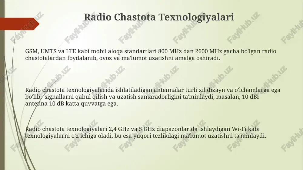simsiz ma'lumot uzatuvchi texnologiyalarining asoslari - Page 3