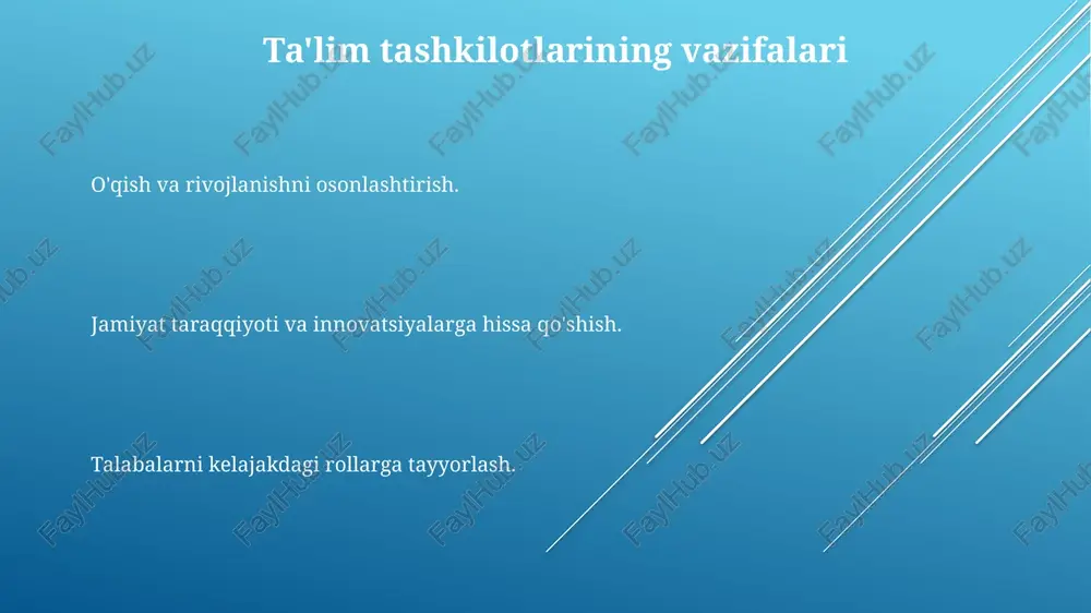 taʼlimni tashkil etish turlari va vazifalari - Page 3