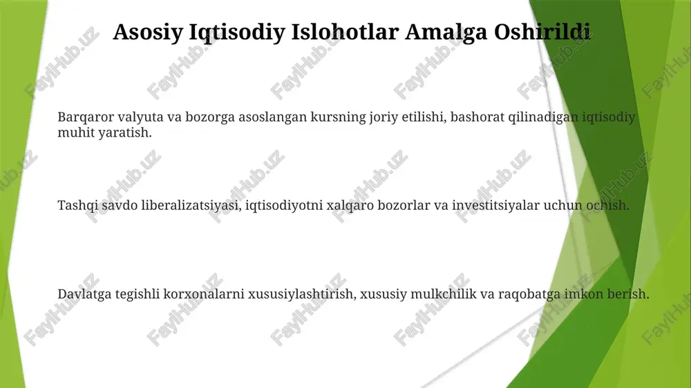 iqtisodiy islohotlar xususiy mulkchilikning shakllanishi - Page 3