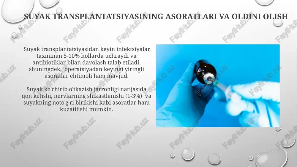 suyak to'qimasining transplantatsiyasi - Page 3