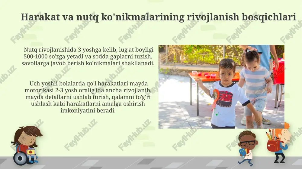harakat va nutq ko'nikmalarining rivojlanishi - Page 3