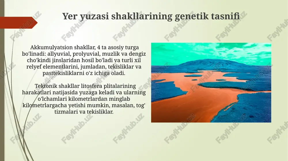 yer relefining asosiy shakl va turlari - Page 3