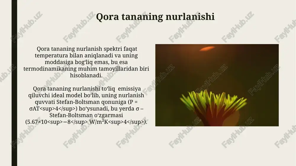 ravishda o'zgarib turadi, bu hodisa 1/4 to'lqinli plastinkadan foydalanib yaratilishi mumkin. nur polarizatsiyasi yorug'lik to'lqinlarining tebranish tekisligining ma'lum bir yo'nalish bilan chegaralanishini bildiradi, masalan, 90 daraja burchak ostida polarizatsiya filtrlaridan o'tganda yorug'lik intensivligi ikki marta kamayadi. dopler effekti agar yorug'lik manbai kuzatuvchidan 1000 km/s tezlikda uzoqlashsa, uning ko'rinadigan to'lqin uzunligi qizil tomonga siljiydi, bu qizil siljish deb ataladi va uning chastotasi kamayadi. doppler effekti astronomiyada galaktikalararo masofalarni o'lchashda ishlatiladi, chunki u yulduzlarning nurining qizil yoki ko'k siljishini aniqlash orqali ularning tezligini aniqlash imkonini beradi. kvant mexanikasi va yorug'lik yorug'likning so'rilish va chiqarilish jarayonlari diskret energiya darajalari o'tishini aks ettiradi, bu esa atom va molekulalarning kvant xususiyatlarini namoyon qiladi. kvant mexanikasi yorug'likning ikki jihatli tabiatini, ya'ni to'lqin va zarracha xususiyatlarini 1:1 nisbatda emas, balki ehtimollik orqali tasvirlaydi. hozirgi zamon optikasi zamonaviy optika 10 -15 sekund ichida sodir bo'ladigan ultrafast jarayonlarni, masalan, elektronlarning atomlardagi harakatini o'rganishga imkon beradi. optik mikroskopiyaning super-rezolyutsion texnikalari, …