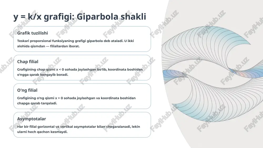 giperbola funksiyasi uning xossalari va grafigi - Page 3