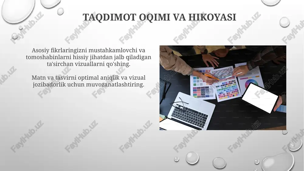 tasviriy rasmlar bilan ishlash asosida taqdimot tayyorlash - Page 3
