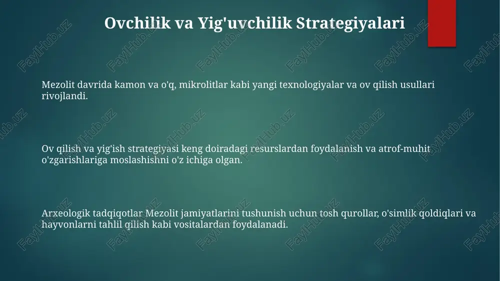 mezolit davri va uning oʻrganilishi - Page 3