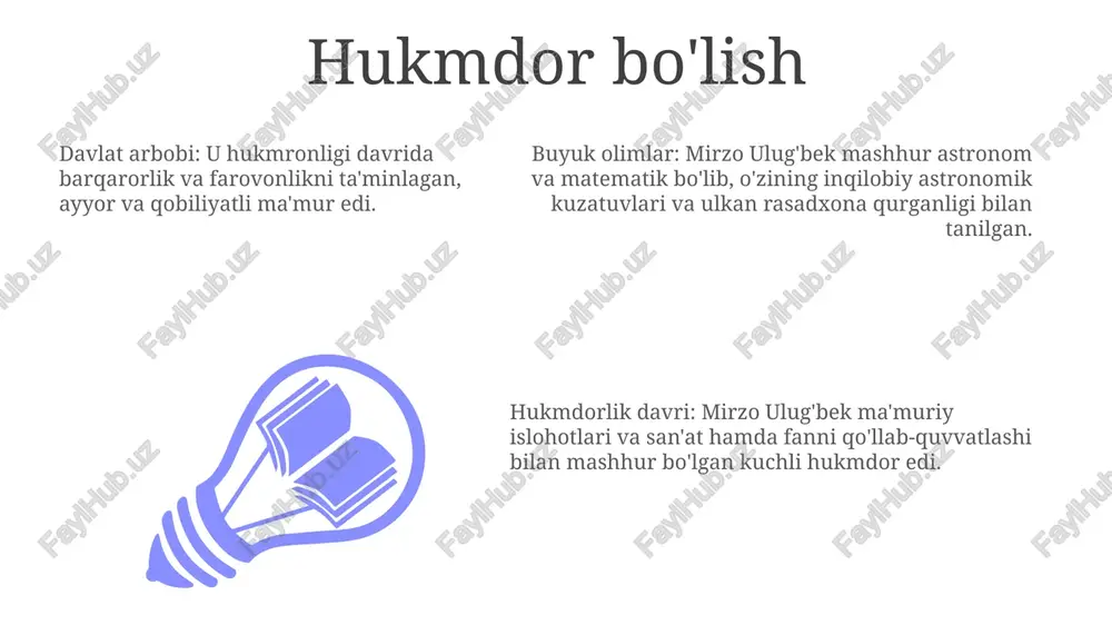 mirzo ulug'bek: davlat arbobı - Page 3