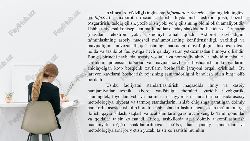 fsizlik muammolariga ega. xavfsizlik dinamikasi, ya’ni muayyan xavfsizlik darajasi doirasidagi rivojlanish va o’zgarish, ular uchun xususiyatli bo’lgan omillar ta’sir ostida yuz beradi. biroq, nisbatan alohidalik boshqa xavfsizlik darajalaridan mutlaq mustaqil yoki ajratilganlikni anglatmaydi. kollektiv xavfsizlik shartnomasi tashkiloti, kxsht (ruscha: organizatsiya dogovora o kollektivnoy bezopasnosti, odkb), „toshkent pakti“, „toshkent shartnomasi“ ham deyiladi — xalqaro va mintaqaviy xavfsizlik va osoyishtalikni, aʼzo mamlakatlar mustaqilligi, hududiy daxlsizligi va suverenitetini kollektiv himoya qilish uchun tuzilgan mintaqaviy xalqaro tashkilot. 2012-yil 28-iyun kuni toshkent oʻzbekistonning kxshtga aʼzoligi toʻxtatilganligi toʻgʻrisidagi bildirishnoma bilan nota yubordi (oʻsha yilning 19-dekabrida rasman toʻxtatilgan) d d d d d xalqaro xavfsizlik - xalqaro munosabatlar tizimi; hamma davlatlar tomonidan rioya qilinadigan xalqaro huquqning prinsip va normalari; davlatlar oʻrtasidagi janjalli masalalarni va kelishmovchiliklarni kuch va kuch ishlatish xavfi bilan bartaraf etishni istisno qilishga asoslangan. xalqaro xavfsizlik prinsiplari kuyidagilarni nazarda tutadi: hamma davlatlar uchun babbaravar xavfsizlikni taʼminlash; harbiy, siyosiy, iqtisodiy va gumanitar sohalarda amaliy kafolatlarni yuzaga …