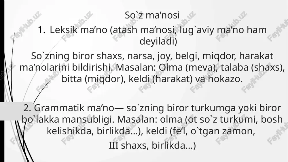 morfologiya, so`zlarni turkumlarga ajratish - Page 3