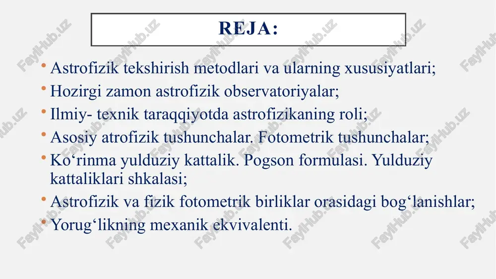 metr birinchi marta ishlatilgan: 2000 - 2002 magellan teleskoplari 6,5 metrli ikkita teleskop bo'lib, ekzo sayyoralarni qidirishda galaktikalarni o'rganishda ishlatiladi. mmt observatoriyasi observatoriya: ko‘p ko‘zguli teleskop observatoriyasi joylashuvi: xopkins tog'i, arizona ko‘zguning o'lchami: 6,5 metr birinchi marta ishlatilgan: 1998 yil. shimoliy va janubiy egizaklar teleskopi observatoriya: egizaklar rasadxonasi joylashuvi: mauna kea, gaiti va cerro pachon, chili ko‘zgu o‘lchami: 8 metr birinchi marta ishlatilgan: 1999-2000 shimoliy teleskop gavayida joylashgan bo‘lib rasmiy nomi - frederik c. gillette gemini teleskopi. janubiy teleskop chilida and tog' tizmalarida joylashgan. juda katta teleskop (vlt) observatoriya: yevropa janubiy rasadxonasi joylashuvi: cerro paranal, chili ko‘zgu o‘lchami: 8,2 metr birinchi marta ishlatilgan: 1998-yil u ko‘zgu diametri 8,2 m dan bo’lgan to'rtta teleskop va diametri 1,8 m bo'lgan to'rtta harakatlanuvchi yordamchi teleskoplardan iborat. vlt yulduzlarni qora tuynuklarning hodisalari va quyosh tizimimizdan tashqaridagi sayyoralarni suratga olish uchun ishlatiladi. subaru teleskopi observatoriya: mauna lea manzil: hilo, gavayi ko'zgu o'lchami: 8,2 metr birinchi …