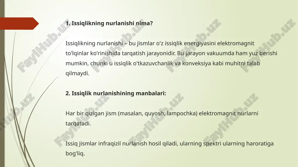 issiqlikning nurlanishi - Page 3