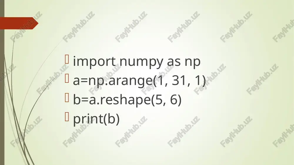 numpy kutubxonasi - Page 3