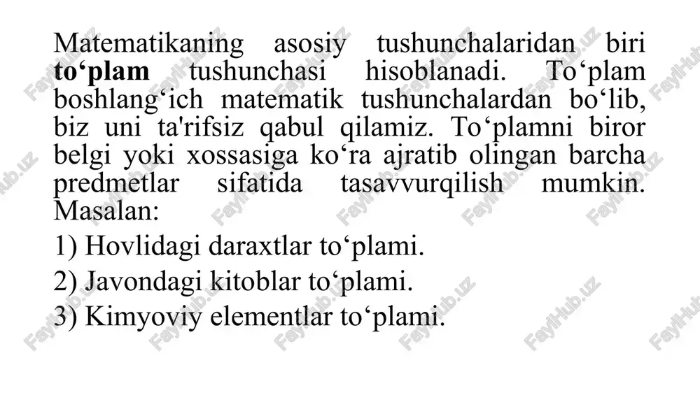 to'plamlar va ular ustida amallar - Page 3
