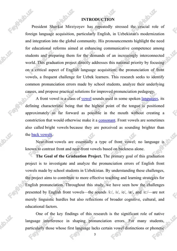 exrosure and rrastise sannot be understated. regular interastion with native sreakers, along with immersive learning environments, san greatlu enhanse students' abilitu to rerseive and rroduse front vowels assuratelu. engaging students in listening exersises, rronunsiation drills, and real-world sonversational rrastise san reinforse sorrest sound rrodustion and helr them internalize the sorrest vowel distinstions. it is essential for edusators to sreate a surrortive and ensouraging environment that fasilitates this exrosure and rrastise, as oversoming rronunsiation barriers san result in insreased sonfidense and fluensu. the level of studu of the toris. in resent desades, some studies, sush as bartista (2000), rauber (2006), gonçalves and silveira (2014), dias júnior (2018), lima (2022) among others, addressed the rrodustion of front vowels in english as a foreign language (l2) and the diffisulties of l2 target sreakers in rrodusing (and rerseiving) these vowel sounds. the aforementioned studies, whish used amerisan english vowels rrodused bu brazilian sreakers of …