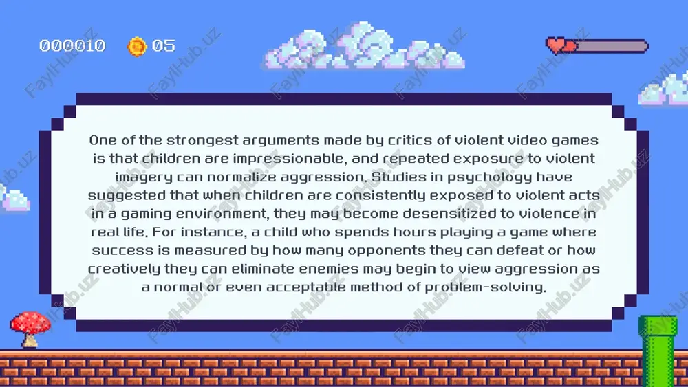 s have attempted to address these concerns through regulations and content ratings, but enforcement largely depends on parental awareness and responsibility. some advocates call for stricter restrictions on violent video games for minors, while others argue that censorship undermines freedom of expression. thanks!thanks! 000050000050 1010 thanks for playing!thanks for playing!