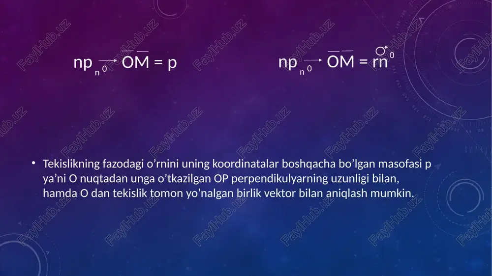 tekislik va to’g’ri chiziqli tenglamalar - Page 3