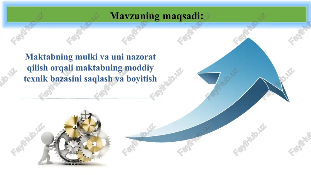 si: disiplinaga asoslangan mulkni asrash tizimi yapon maktablarida maktab mulki o‘quvchilar tomonidan muntazam tozalanadi va asraladi. har bir sinf o‘ziga biriktirilgan xonadagi mulkni parvarishlaydi. o‘quvchilar mulkka zarar yetkazsa, uni tiklashda ishtirok etadi. rivojlangan javobgarlik tuyg‘usi va jamoaviy yondashuv orqali mulk muhofaza qilinadi germaniya tajribasi: avtomatlashtirilgan inventarizatsiya va energiya samaradorligi germaniyada maktab mulklari har yili avtomatik tizimlar orqali inventarizatsiya qilinadi. maktab binolari energiya samaradorligi, texnika holati va foydalanish darajasiga ko‘ra baholanadi. kam foydalaniladigan yoki zararli mulklar ekspertlar tomonidan hisobdan chiqariladi mavzu yuzasidan xorijiy davlatlar tajribalari: mavzuni qiyosiy tahlil etilganligi: t/r amaldagi holat (o‘zbekistonda) amaldagi holat (xorijda) tavsiyalar 1 o‘zbekistonda umumta’lim maktablarida maktab mulki ro‘yxatdan o‘tkaziladi va samarali foydalanishi nazoratga olingan ko‘pgina aqsh maktablarida maktab mulki raqamli vositalar yordamida boshqariladi. bunda quyidagilar amalga oshiriladi: mulk qr-kodlar va rfid teglar orqali identifikatsiya qilinadi. asset management software (mulk boshqaruvi dasturi) yordamida real vaqt rejimida mulk holati kuzatib boriladi maktabning mulki va uni nazorat qilishda …