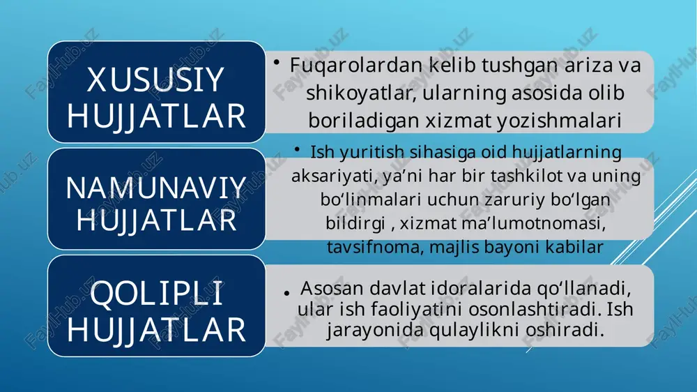 hujjatlar va ularning xususiyatlari - Page 3