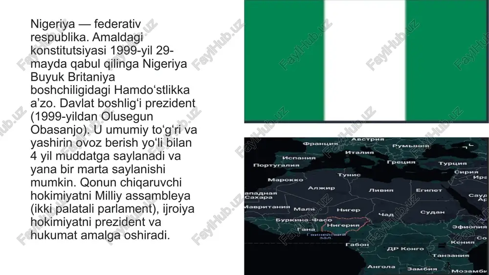 ari va moliyaviy islohotlar nigeriyada rivojlanish tendensiyalari va moliyaviy islohotlari bir qator muhim omillar va strategiyalar bilan bog‘liq. mamlakat iqtisodiyoti va moliyaviy tizimi ko‘plab o‘zgarishlarga duch kelmoqda, bu esa uning barqarorligini va o‘sishini ta'minlashga qaratilgan. rivojlanish tendensiyalari iqtisodiy diversifikatsiya: nigeriya hukumati neftga bog‘liqlikni kamaytirish maqsadida qishloq xo‘jaligi, sanoat va xizmatlar sektorlarini rivojlantirishga harakat qilmoqda. bu diversifikatsiya iqtisodiy barqarorlikni oshirishga yordam beradi.texnologik rivojlanish: startaplar va innovatsion texnologiyalar nigeriyada tez rivojlanmoqda. mobil to‘lovlar, fintech va boshqa raqamli xizmatlar iqtisodiyotda muhim rol o‘ynayapti. ijtimoiy infratuzilma: ta'lim, sog‘liqni saqlash va transport infratuzilmasini yaxshilash bo‘yicha dasturlar amalga oshirilmoqda. bu sohalardagi islohotlar ijtimoiy barqarorlikni ta'minlashga yordam beradi. yosh aholi: nigeriyaning yosh aholisi iqtisodiy o‘sishni qo‘llab-quvvatlaydi. ish bilan ta'minlash va ta'limga e'tibor berish bu demografik imkoniyatlardan foydalanishga yordam beradi. moliyaviy islohotlar markaziy bank islohotlari: nigeriya markaziy banki (cbn) pul siyosatini yanada samarali boshqarish uchun islohotlarni amalga oshirmoqda. bu, inflyatsiyani nazorat qilish va valyuta barqarorligini saqlashga qaratilgan. bank …