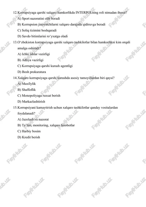 korrupsiyaga qarshi kurashish sohasida xalqaro hamkorlik - Page 3