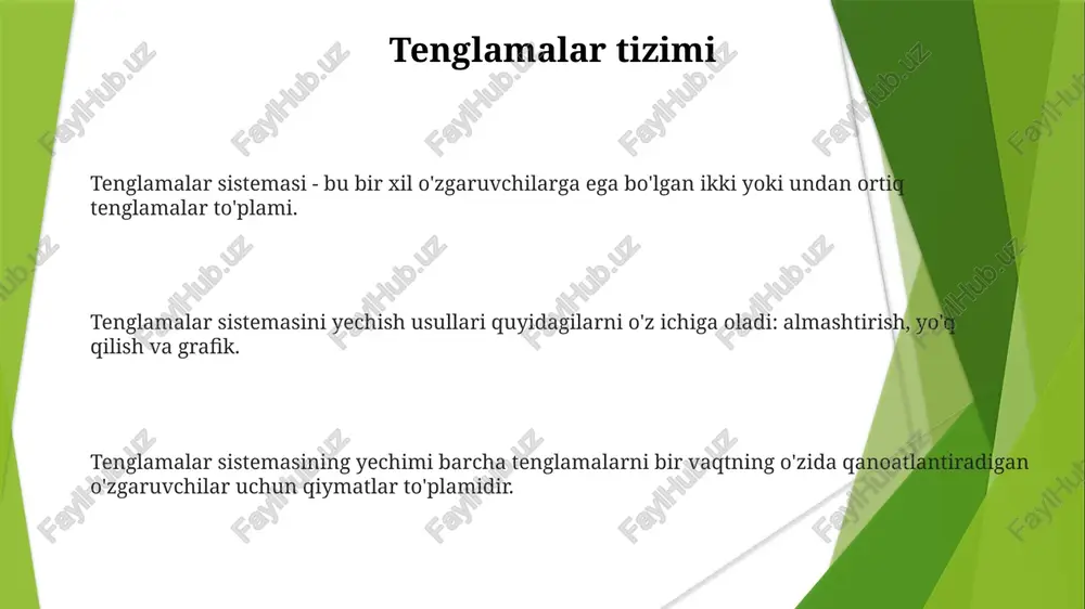 salarni modellashtirish uchun ishlatilishi mumkin, bu bizni o'rab turgan dunyoni yaxshiroq tushunishga olib keladi. e'tiboringiz uchun rahmat @taqdimot_robot