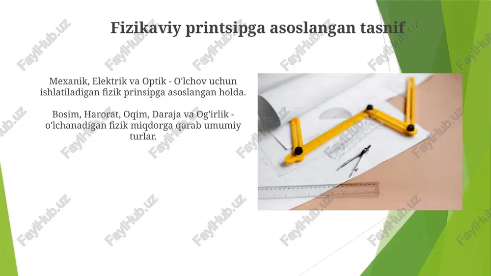 o'lchash vositalarining turlari va sinflanishi - Page 3