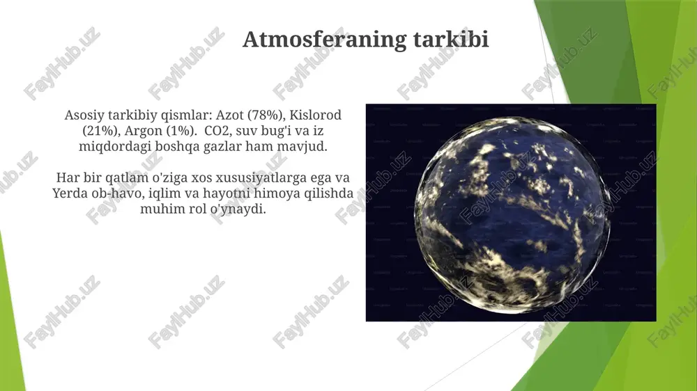 yerning atmosfera qobig'ining tuzilishi - Page 3