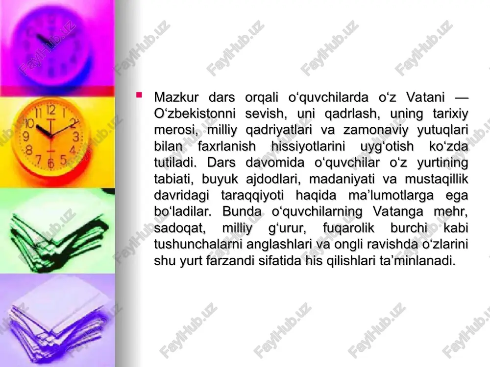 o'quvchilarda vatanparvarlik tuyg'ularini shakllantirish - Page 3
