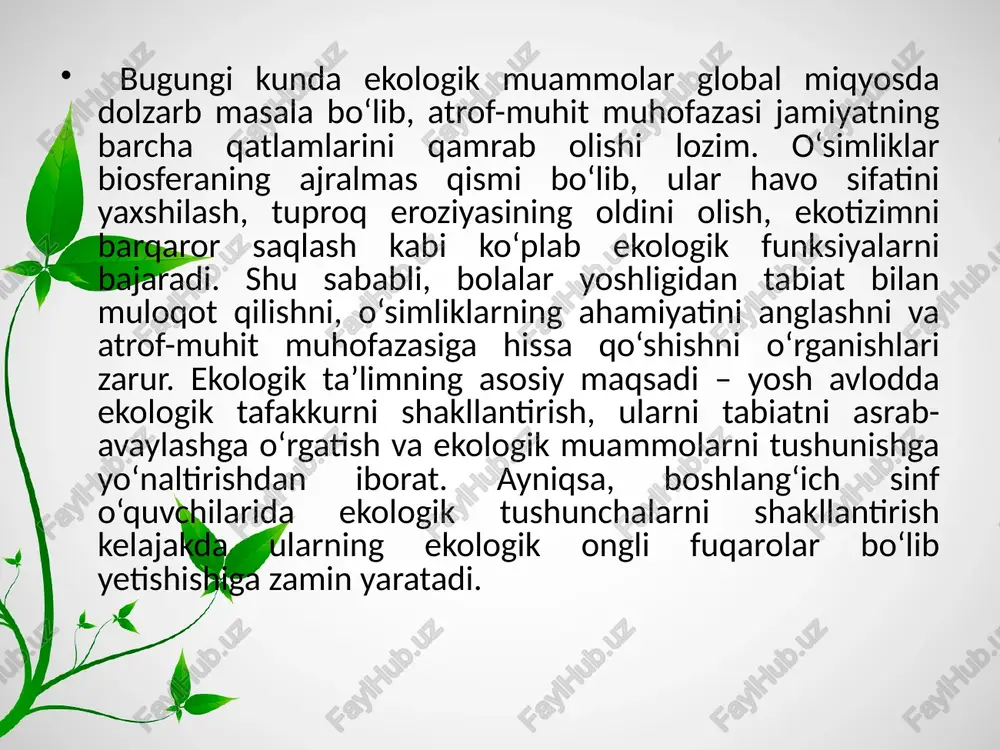 o‘simliklarning atrof-muhitga ta’siri - Page 3