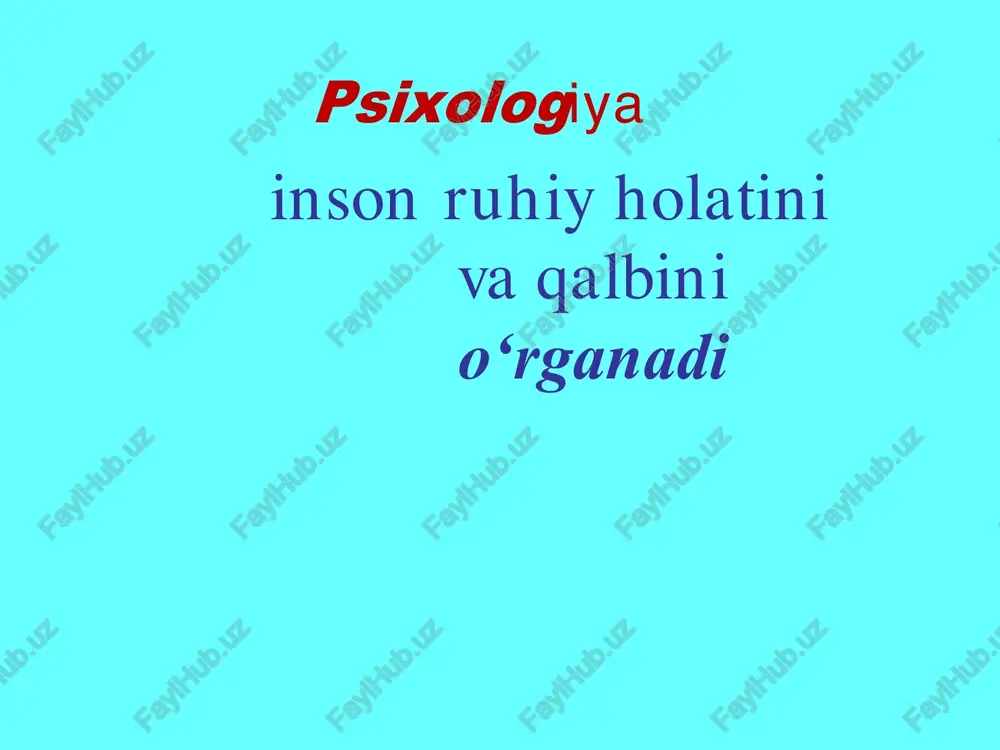 hech kimga ayta olmagan muammolaringizni hal etishda ruhiy jihatdan qo‘llab- quvatlaydi psixolog shaxs qalbidagi aytilayotgan yashirin muammolarni yuzaga chiqarishga yordam bera oladi trening sizga nima beradi? o‘ziga ishonch ko‘pchilik orasida o‘z fikrini erkin ifoda qila olish o‘z kamchilik va xatolarini anglash jamoa bilan ishlash mahorati notiqlik mahoratini shakllantirish yashirin qobiliyatlarini namoyon qilish insonlar bilan muloqatga kirisha olish atrofdagilarni diqqat-e'tibor bilan tinglashni o'rganish shaxsni shakllantirishda treningni ahamiyati depressiv holatdan chiqishni qaror qabul qilishni o‘rganish o‘z-o‘ziga ishochni shakllantirish o‘rgatish o‘z-o‘zini shaxs sifatida yangi sharoitlarga moslashishni o‘rgatish o‘stirish diqqatni jamlash xotirani rivojlan- tirish psixologiyaning predmeti bu nimalarda namoyon bo‘ladi?
