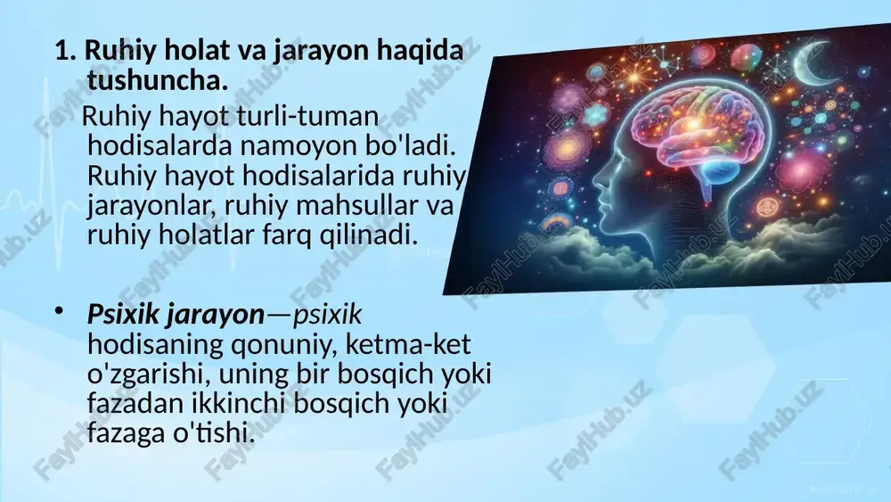 4. ongi buzilgan bemor bilan munosabatda bo’lish xususiyatlari. ongning turli xil o'zgarishlarida tibbiyot xodimlarining bemorlarga nisbatan munosabati turlicha bo'lishi mumkin. ongning xiralashuvida munosabat xususiyati ruhiy kechinmaga bog'liq holda bo'ladi. qo'rqinchli gallutsinatsiya, delirioz holatlarda bemorlar atrofdagilar uchun xavfli bo'ladilar. hamshira shunday holat rivojlanishini sezadigan bo'lsa, shoshilinch ravishda shifokorga xabar berishi va bemorni nazorat qilib turishni ta'minlashi shartdir. bundan maqsad agressiv holat va impulsiv qo'zg'alishni oldini olishdir. ongning har qanday o'zgarishlariga hamshiralar o'z munosabatini deontologik prinsiplarga asoslangan holda amalga oshirishlari lozim. image1.jpeg image2.jpeg image3.jpeg image4.jpeg image5.jpeg image6.jpeg image7.jpeg image8.jpeg image9.jpeg image10.jpeg image11.jpeg image12.jpeg image13.jpeg image14.jpeg image15.jpeg image16.jpeg /docprops/thumbnail.jpeg