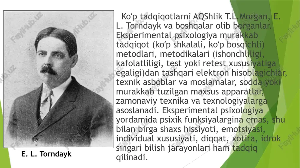 damlarning xulq-atvori bilan bog'liqligi asosida tavsiflash va tushuntirish uchun ularni kuzatish, manipulyatsiya qilish va qayd etish kiradi. ushbu usul sabablarni aniqlash va oqibatlarini baholashga qaratilgan bo'lib, tadqiqotchi turli xil o'zgaruvchilar o'rtasida sabablarni topishga harakat qiladi. bir tomondan, mustaqil o'zgaruvchining vazifasini bajaradigan o'rta o'zgaruvchi mavjud. qarama-qarshilik sub'ektning xulq-atvori bilan bog'liq bo'lgan bo'lar edi. va nihoyat, bunga ta'sir qiluvchi barcha tashqi omillar g'alati o'zgaruvchilar bo'ladi. tajriba laboratoriya kabi boshqariladigan muhitda amalga oshiriladi, bu erda eksperimentator o'zgaruvchini boshqarishi va boshqalarga ta'sir qilishi mumkin bo'lgan narsalarni boshqarishi mumkin. bundan tashqari, shu tariqa siz o'zingizning qiziqishlaringizga qarab predmetlarning aniq eksperimental guruhlarini tuzishingiz mumkin. tadqiqotchi - bu tadqiqotni amalga oshirish va kerakli o'zgarganda mustaqil o'zgaruvchini qo'llash uchun zarur shart-sharoitlarni yaratadigan kishidir. bundan tashqari, ushbu usul yordamida natijalarni tekshirish uchun shartlarni takrorlash mumkin, shuningdek ularni har xil vaziyatlar o'rtasida o'rganilishi kerak bo'lgan xatti-harakatlarning farqini ko'rish uchun o'zgartirish mumkin. ushbu yondashuvda eksperimentator vaziyatni yoki o'zgarishni nima uchun sodir …