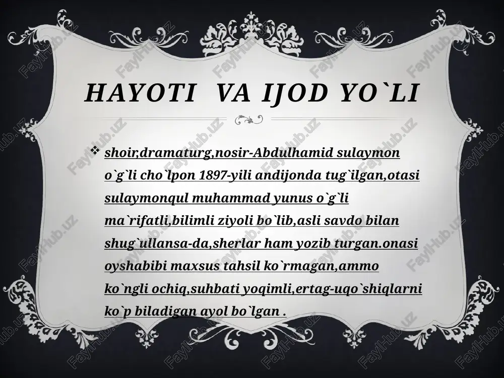 abdulhamid sulaymon o`gli cho`lpon(1897-1938) - Page 3