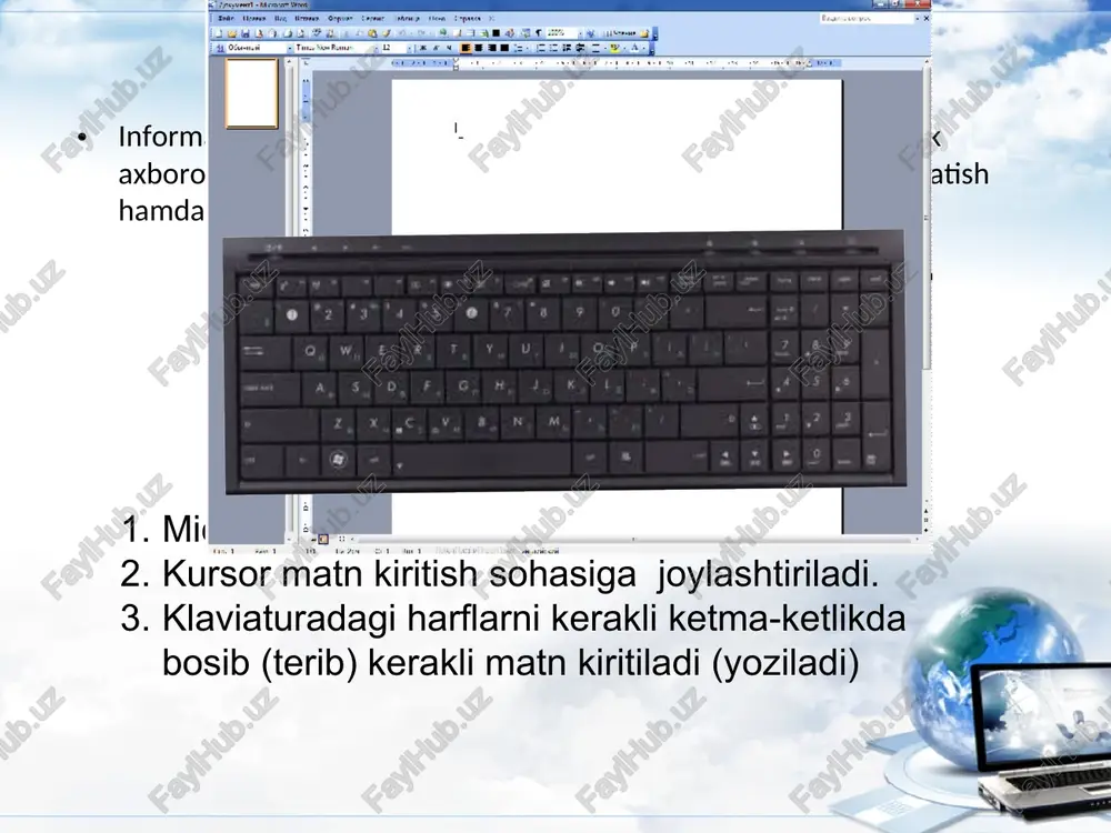 ms word dasturining imkoniyatlari - Page 3