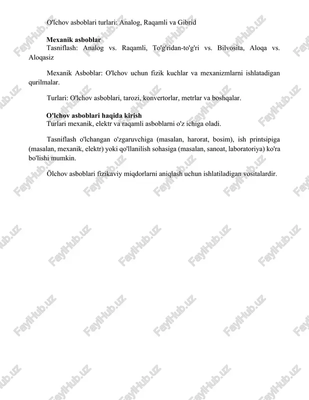 , 2011 2. ölchov fanlari va texnologiyalari qo'llanmasi, p.h. sydenham tahriri ostida, john wiley sons, 2005 3. ölchov tizimlari: qo'llanilishi va loyihalash, d.a