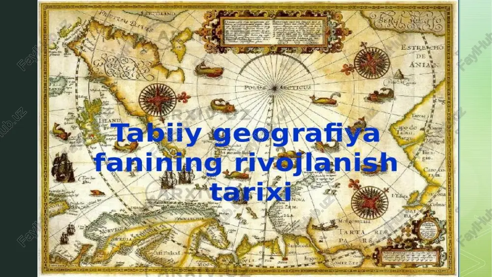 turizmni rivojlantirishda; madaniy meros ob’ektlarini muhofaza qilishda; tarixiy xaritalarni raqamlashtirish va gis texnologiyalari orqali tahlil qilishda; milliy identitetni shakllantirishda muhim o‘rin tutadi. z z tarixiy geografiya tarix fanining ajralmas tarkibiy qismi bo‘lib, u insoniyat jamiyatining tarixiy taraqqiyotini hududiy nuqtai nazardan o‘rganishga xizmat qiladi. tarixiy voqealar har doim muayyan joyda, muayyan tabiiy-geografik sharoitda kechgan. shu sababli, tarixni to‘liq anglash uchun geografik omillarni hisobga olish muhimdir. tarixiy geografiya bu jarayonlarni joy, vaqt va sabablar o‘rtasidagi uzviy bog‘liqlikda tahlil qilish imkonini beradi. z tarixiy geografiyaning tarix ta’limidagi o‘rni, eng avvalo, o‘quvchilarda tarixiy tafakkurni shakllantirish, ularni makoniy fikrlashga o‘rgatish va tarixiy voqealarning sabablari hamda oqibatlarini chuqur tahlil qilishga yo‘naltirishda namoyon bo‘ladi. tarixiy xaritalar, geografik manbalar, qadimiy shaharlar joylashuvi, tabiiy resurslarning mavjudligi kabi omillar yordamida o‘quvchilar tarixni yanada jonli va aniq tasavvur qilishadi. bu esa tarix fanining ta’limiy va tarbiyaviy samaradorligini oshiradi. tarixiy geografiyani o‘rganish o‘quvchilarga o‘tmishdagi davlatlar, xalqlar, madaniyatlar va ularning joylashuvi haqidagi bilimlarni …