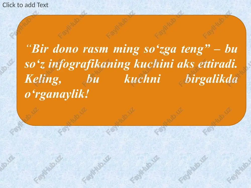 -qoʻyish orqali sozlash. maʼlumotlarni vizualizatsiya qilish ‒ diagrammalar, jadvallar, grafiklar qoʻshish. e’tiborlaringiz uchun raxmat! image2.jpeg image3.png image4.png image5.png image6.png image7.png /docprops/thumbnail.jpeg