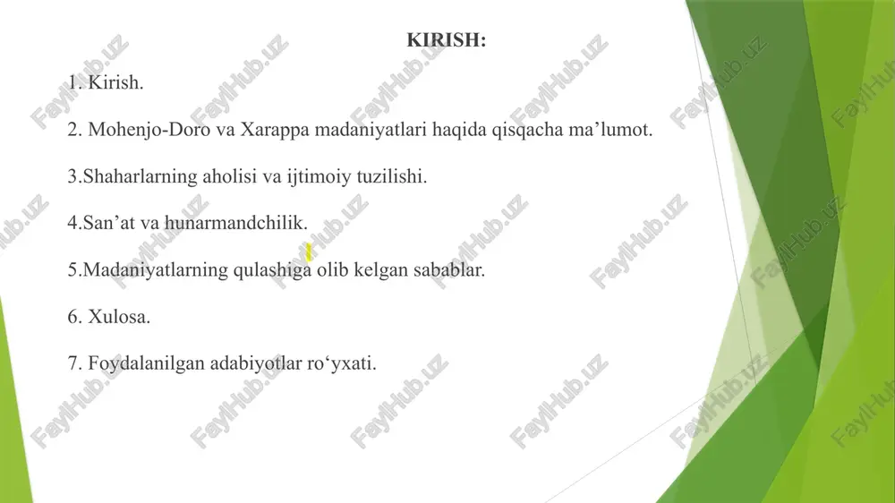 ruklik orqali mesopotamiya va oʻrta osiyo bilan qizgʻin savdo aloqalari olib borgan. xarappa madaniyatining iqtisodiy asosini sugʻorma dehqonchilik, shuningdek, uy chorvachiligi va hunarmandchilik tashkil etgan. kengligi 10 m ga yetgan koʻchalar qatʼiy toʻrtburchak hosil qilib oʻzaro kesishgan. koʻchalarning har 2 tomonida pishiq gʻishtdan ishlangan 2 va hatto 3 qavatli binolar qad. koʻtargan; ularning suv taʼminoti va kanalizatsiyasi tizimi puxta ishlab chiqilgan. badavlat shaharliklar uylarida 30 tagacha xona boʻlgan. xarappaliklar uzunlik va ogʻirlik oʻlchov birliklari tizimidan xabardor boʻlishgan. mohenjo-darodagi turli tepaliklar turli funktsional sektorlarga bo'lingan shaharda zamondosh kasblarini ifodalaydi, g'arbiy tepaliklar ma'muriy markazlar va pastki tepaliklar oddiy aholi uchun turar joy va sanoat hududlarini ifodalaydi, deb o'ylashgan. ushbu sodda talqin endi mavjud dalillar bilan qo'llab-quvvatlanmaydi, bu shahar ichidagi kuch markazlarining o'zgarishini va har bir yirik tepalikda turar-joy va sanoat hududlari mavjudligini ko'rsatadi. uylar bir-biri bilan zich tutashgan bo‘lib, ko‘p hollarda ikki qavatli bo‘lgan. mohenjo-daro va xarappaning aliolisini kelib chiqishi hamda qaysi …