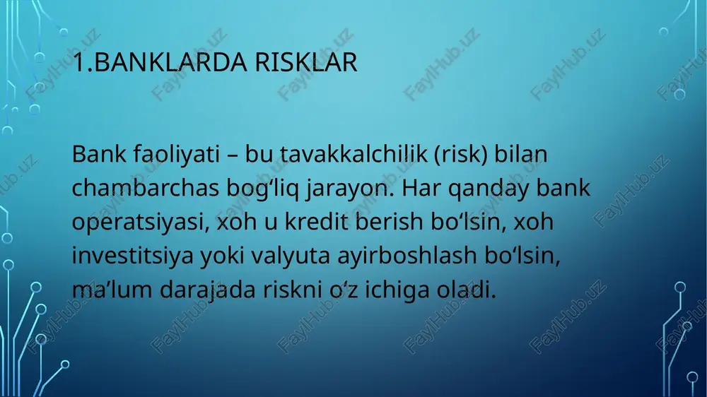 banklarda risklar tashqi va ichki risklar - Page 3